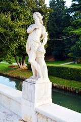Obraz premium Female marble monument in Castelfranco Veneto, in Italy, in Europe