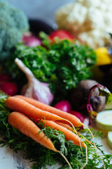 Fresh organic vegetables