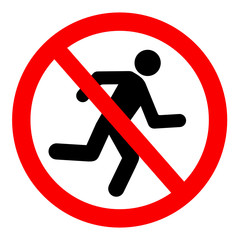 zakaz biegania