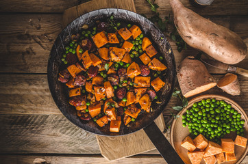 Sweet potato pan vegetable