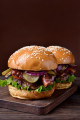 Hamburger. Fast food