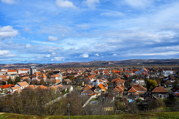 Fototapeta na wymiar Scenic view of village in Transylvania, Romania,