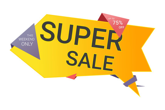 super discounts. vector illustration