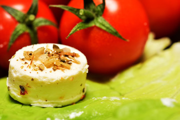 Feta cheese appetizer with spices