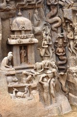 Arjuna Temple à Mahäbalipuram (Tamil Nadu-Inde)