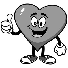 Heart with Thumbs Up Illustration