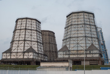 Cooling towers of thermal power plant