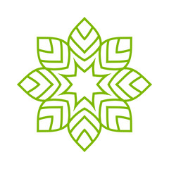 Simple mandala shape. Vector mandala