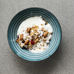 Bowl with granola