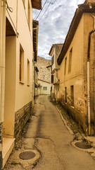 Ioannina city narrow street inside the castle