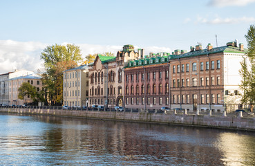 Fototapeta na wymiar Fontanka River, St. Petersburg