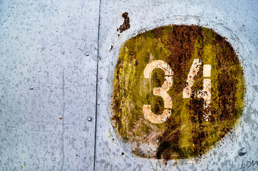Metal Background Texture, Paint, Number