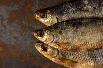 Salty dry river fish