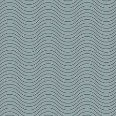 Wavy thin line seamless pattern. Vector illustration