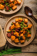 Sweet potato pan vegetable