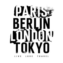 Cities typography 007