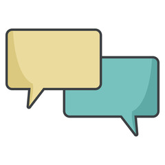 Chat bubbles symbol icon vector illustration graphic design