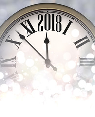 Fototapeta na wymiar Shining 2018 New Year background.