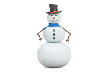 Snowman, 3D rendering