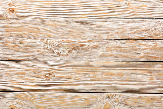 Texture of boards of light old white wood