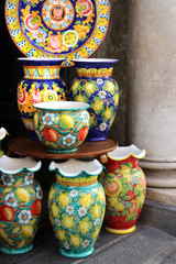 Amalfi coast ceramic dish