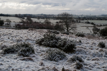 Winter landscape in Yorkshire, England