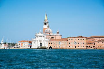 Fototapeta na wymiar Cathedral of San Giorgio Maggiore in Venice, Italy.