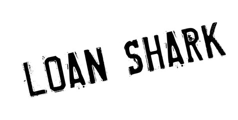 Loan Shark rubber stamp. Grunge design with dust scratches. Effects can be easily removed for a clean, crisp look. Color is easily changed.