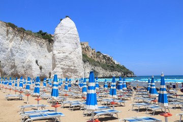 Gargano beach in Vieste