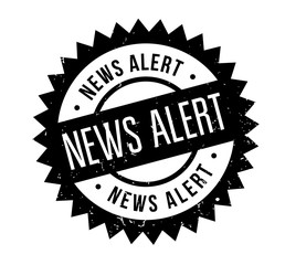 News Alert rubber stamp. Grunge design with dust scratches. Effects can be easily removed for a clean, crisp look. Color is easily changed.