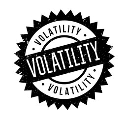 Obraz premium Volatility rubber stamp. Grunge design with dust scratches. Effects can be easily removed for a clean, crisp look. Color is easily changed.