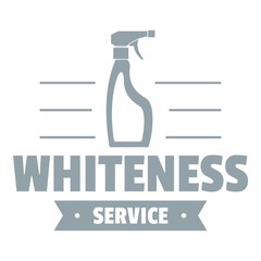Whiteness service logo, simple gray style