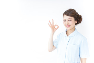 nurse giving ok sign