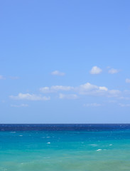 Fototapeta premium The sky with a cloud and the sea