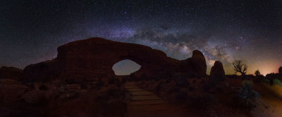 Milky way at Arches National Park