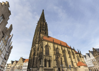 Fototapeta premium historic prinzipalmarkt in muenster germany