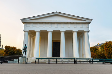 Volksgarten in Vienna, Austria. Neoclassical Theseus Temple