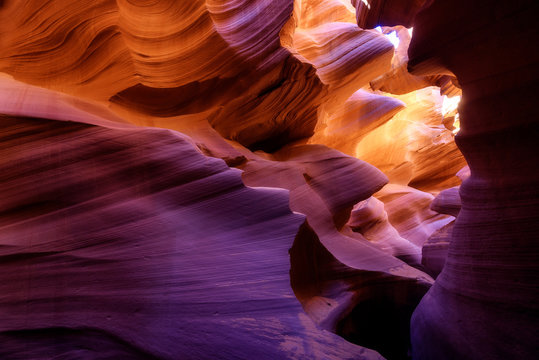 Light reflection in Lower Antelope, Page, Arizona