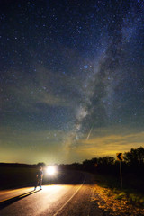 Milky way and human © wisanuboonrawd
