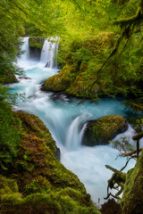 Fototapeta na wymiar Spirit Falls, Washington, USA