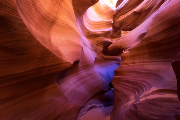 Light beam through Lower Antelope, Page, Arizona