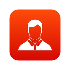 Manager icon digital red