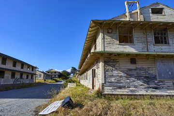 fascinating defunct and decaying houses in an abandoned area near Monterey, California