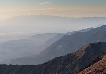 Naklejka na ściany i meble Layers of Mountains in Death Valley