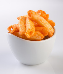 Junk food on background