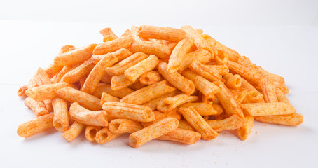 Junk food on background