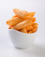 Junk food on background