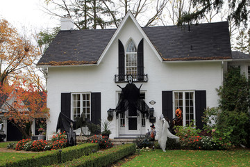 Halloween Decoration on the house