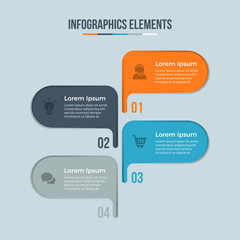 Business data visualization. Process chart. Abstract elements of graph, diagram with steps, options, parts or processes. Vector business template for presentation. Creative concept for infographic