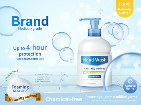 Foaming hand wash ads